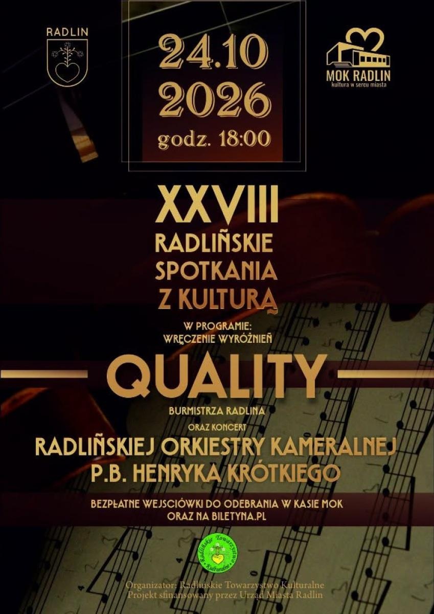 Zdjęcie w galerii na portalu naszwodzislaw.com: Radlińskie Spotkania z Kulturą już po raz 28. Będą wyróżnienia i koncert orkiestry wiadomości z regionu