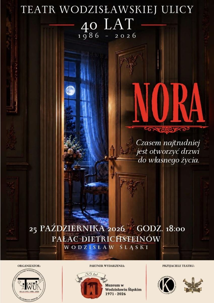 Zdjęcie w galerii na portalu naszwodzislaw.com: Teatr Wodzisławskiej Ulicy świętuje 40-lecie. Jubileuszowy spektakl Nora w Pałacu Dietrichsteinów wiadomości z regionu