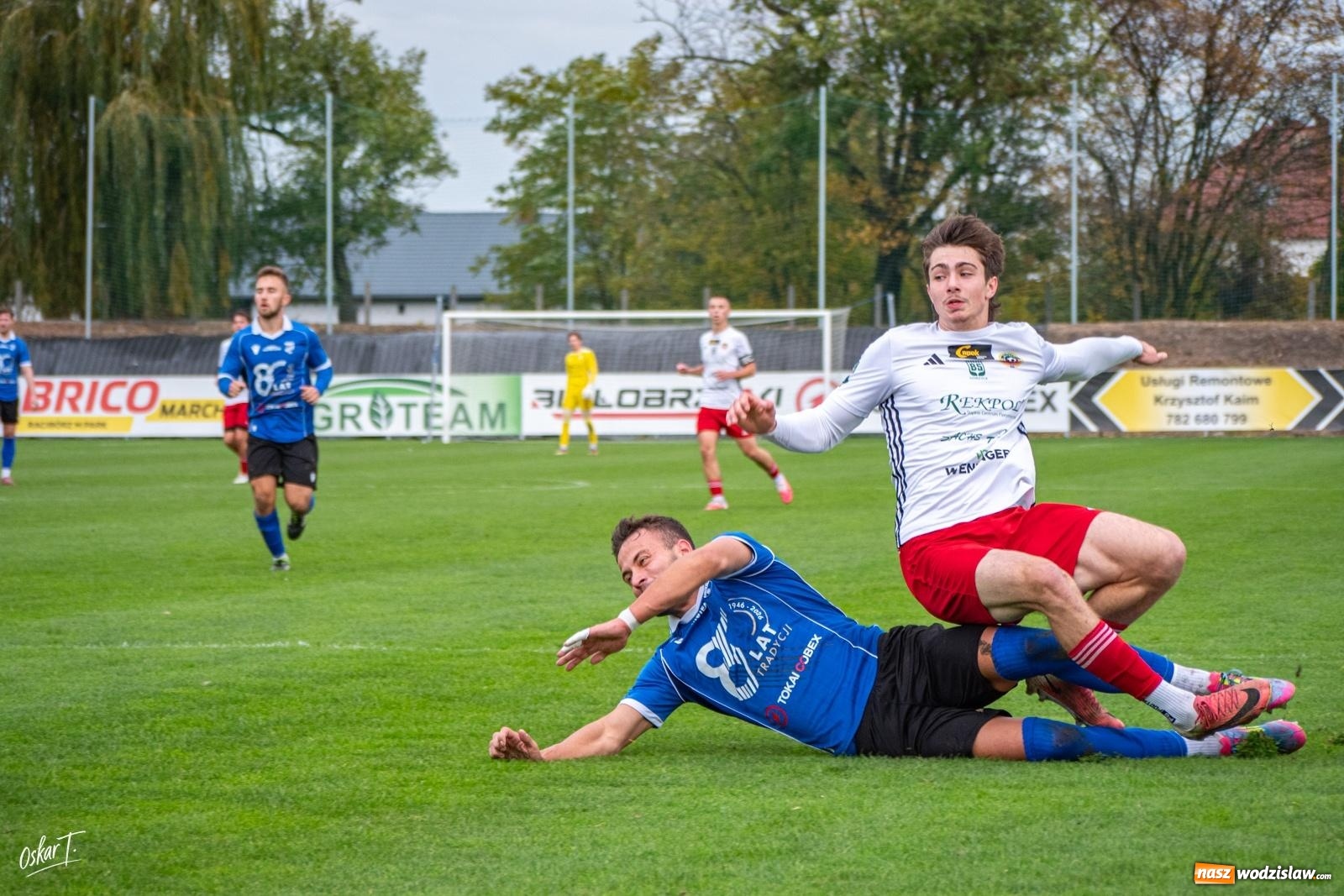 Zdjęcie w galerii na portalu naszwodzislaw.com: Sędzia temperował ich zapędy kartkami, Racibórz golami. Unia Racibórz wygrywa derby z imienniczką [FOTO] wiadomości z regionu