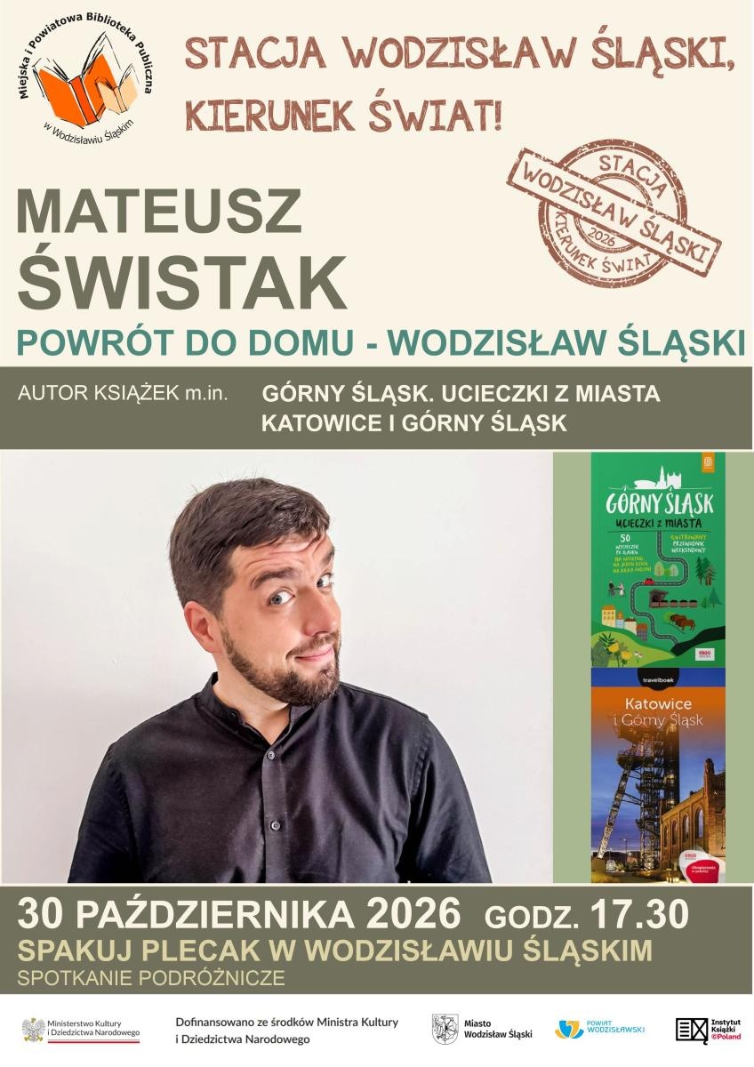 Zdjęcie w galerii na portalu naszwodzislaw.com: Mikrowyprawy zamiast dalekich podróży. Biblioteka w Wodzisławiu zaprasza na spotkanie wiadomości z regionu