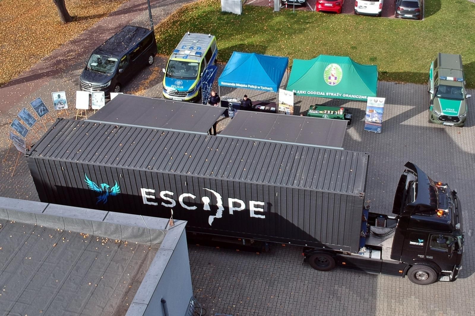 Zdjęcie w galerii na portalu naszwodzislaw.com: EscapeTruck w Śląskim Oddziale Straży Granicznej wiadomości z regionu