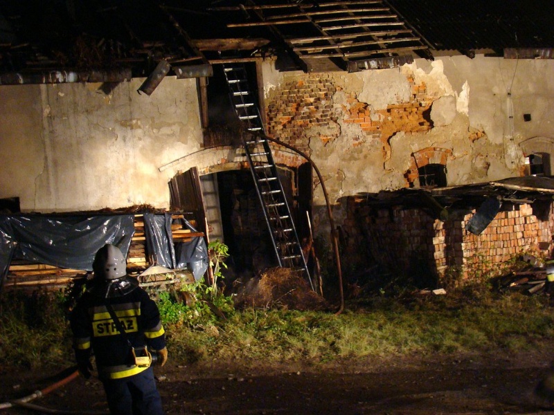 Zdjęcie w galerii na portalu naszwodzislaw.com: Wielki pożar w Krzyżkowicach wiadomości z regionu