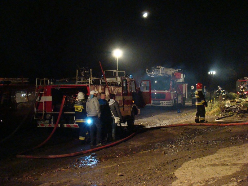 Zdjęcie w galerii na portalu naszwodzislaw.com: Wielki pożar w Krzyżkowicach wiadomości z regionu