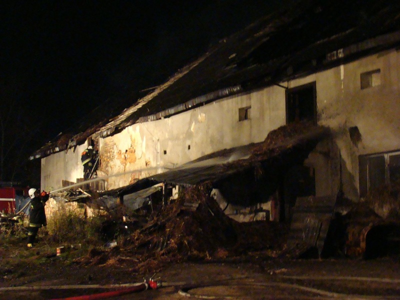 Zdjęcie w galerii na portalu naszwodzislaw.com: Wielki pożar w Krzyżkowicach wiadomości z regionu