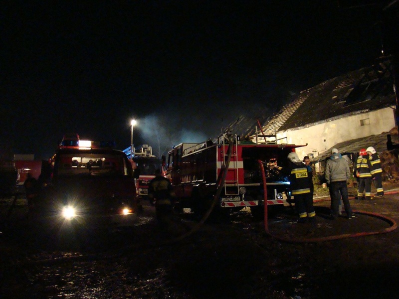 Zdjęcie w galerii na portalu naszwodzislaw.com: Wielki pożar w Krzyżkowicach wiadomości z regionu