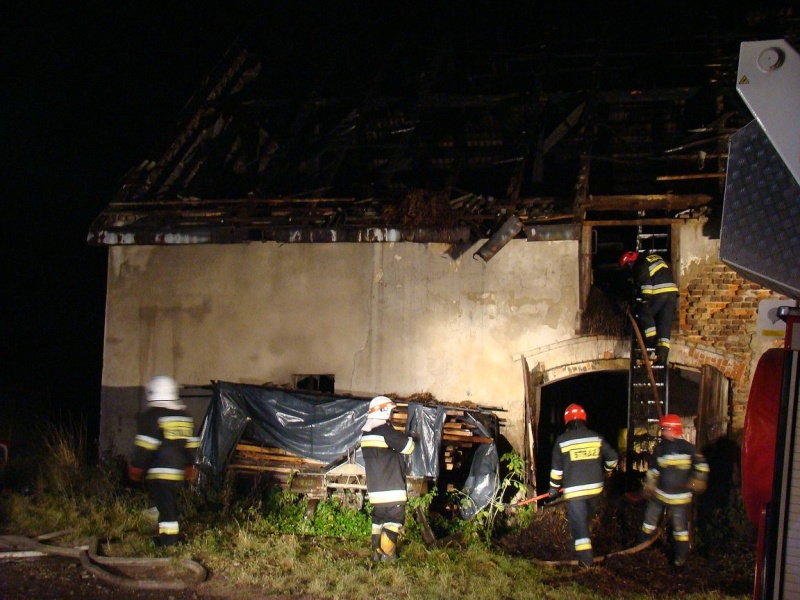 Zdjęcie w galerii na portalu naszwodzislaw.com: Wielki pożar w Krzyżkowicach wiadomości z regionu