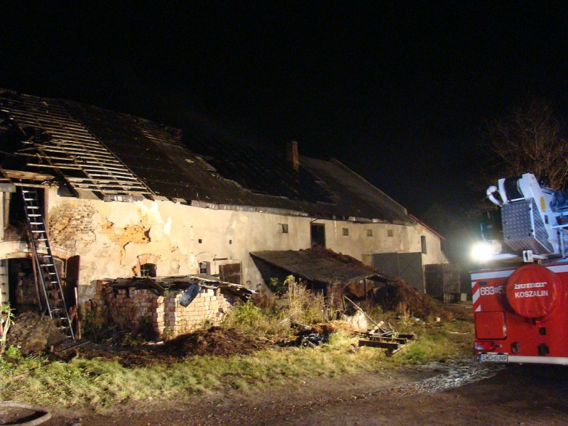 Zdjęcie w galerii na portalu naszwodzislaw.com: Wielki pożar w Krzyżkowicach wiadomości z regionu