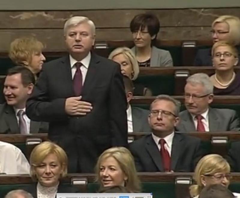 Zdjęcie w galerii na portalu naszwodzislaw.com: Poseł Zawadzki złożył ślubowanie wiadomości z regionu