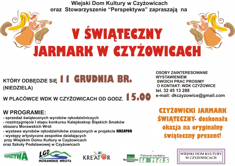 Zdjęcie w galerii na portalu naszwodzislaw.com: V Świąteczny Jarmark w Czyżowicach wiadomości z regionu