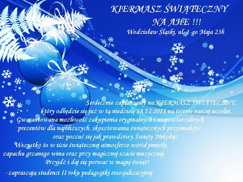 Zdjęcie w galerii na portalu naszwodzislaw.com: Świąteczny kiermasz na AHE  wiadomości z regionu