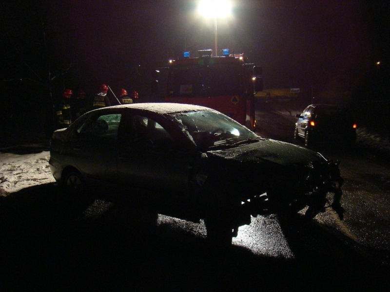 Zdjęcie w galerii na portalu naszwodzislaw.com: Seat uderzył w drzewo wiadomości z regionu