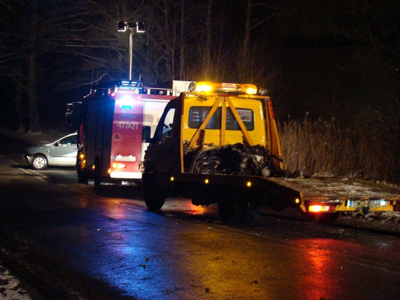 Zdjęcie w galerii na portalu naszwodzislaw.com: Seat uderzył w drzewo wiadomości z regionu