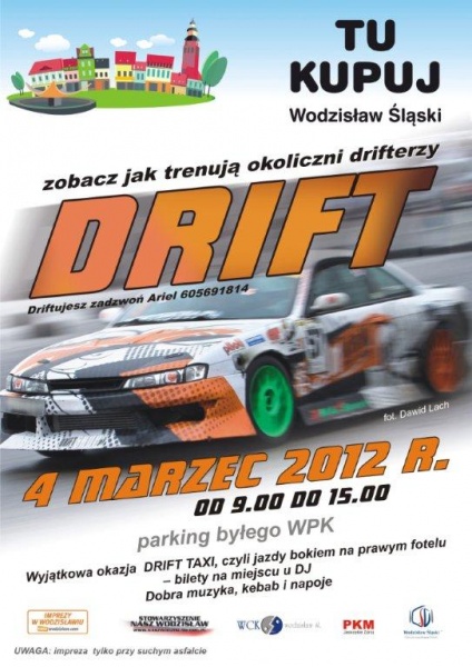 Zdjęcie w galerii na portalu naszwodzislaw.com: Trening driftu 4 marca wiadomości z regionu