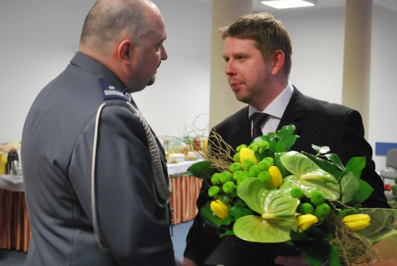 Zdjęcie w galerii na portalu naszwodzislaw.com: K. Justyński nowym komendantem wiadomości z regionu