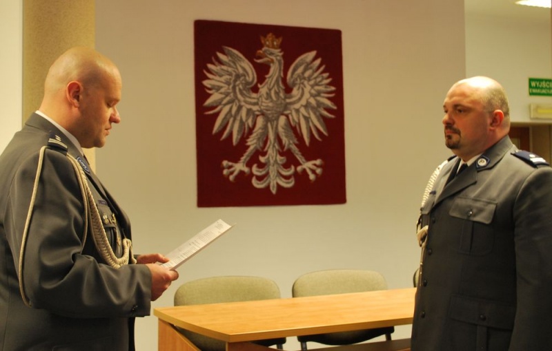 Zdjęcie w galerii na portalu naszwodzislaw.com: K. Justyński nowym komendantem wiadomości z regionu