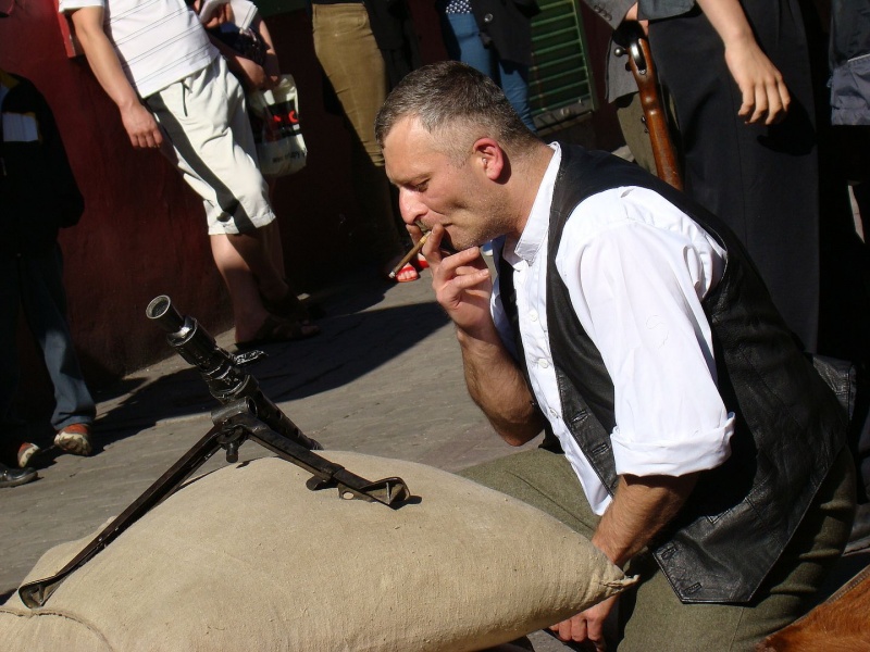 Zdjęcie w galerii na portalu naszwodzislaw.com: Rekonstruktorzy z Wodzisławia na deptaku wiadomości z regionu