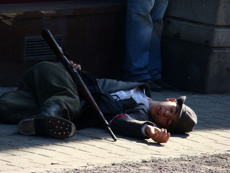 Zdjęcie w galerii na portalu naszwodzislaw.com: Rekonstruktorzy z Wodzisławia na deptaku wiadomości z regionu