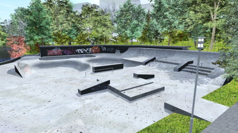 Zdjęcie w galerii na portalu naszwodzislaw.com: Super skate park w parku Trzy Wzgórza wiadomości z regionu