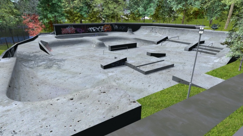 Zdjęcie w galerii na portalu naszwodzislaw.com: Super skate park w parku Trzy Wzgórza wiadomości z regionu