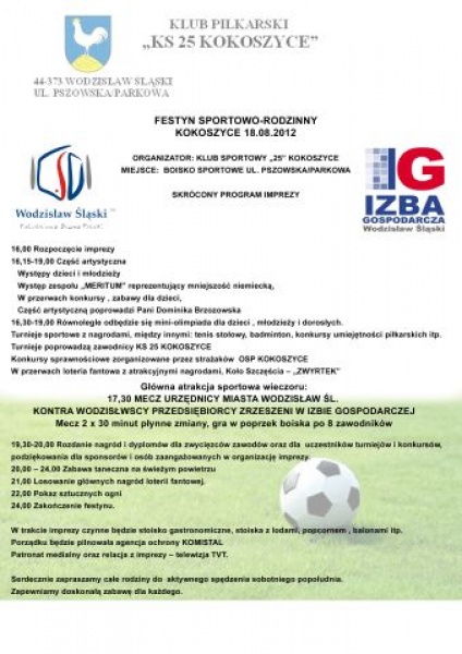 Zdjęcie w galerii na portalu naszwodzislaw.com: Festyn Sportowo-Rodzinny w Kokoszycach wiadomości z regionu