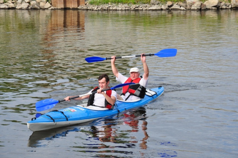 Zdjęcie w galerii na portalu naszwodzislaw.com: Odra dała im mocno popalić wiadomości z regionu