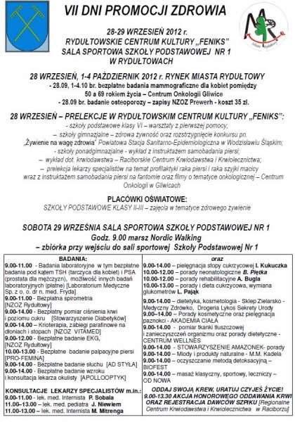 Zdjęcie w galerii na portalu naszwodzislaw.com: Dni Promocji Zdrowia- Rydułtowy wiadomości z regionu
