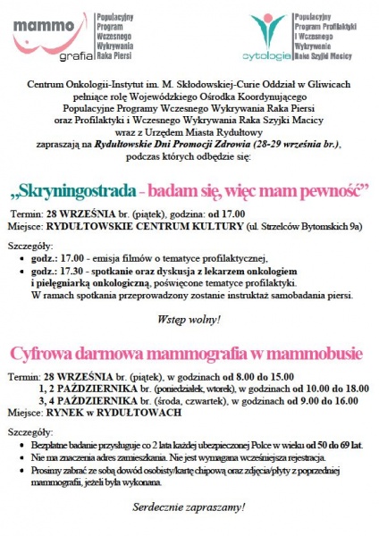 Zdjęcie w galerii na portalu naszwodzislaw.com: Skryningostrada - badam się, więc mam pewność  wiadomości z regionu