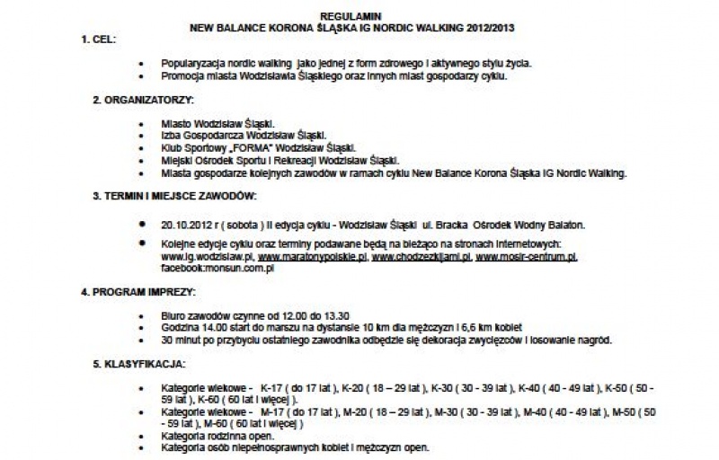 Zdjęcie w galerii na portalu naszwodzislaw.com: II edycja New Balance Korona Śląska IG Nordic Walking   wiadomości z regionu