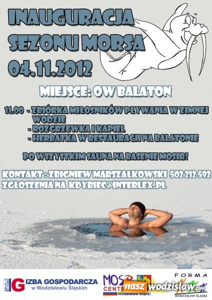 Zdjęcie w galerii na portalu naszwodzislaw.com: Zimna woda zdrowia doda  wiadomości z regionu