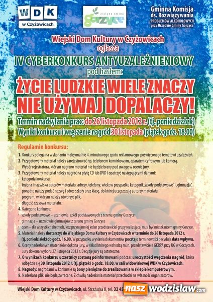 Zdjęcie w galerii na portalu naszwodzislaw.com: IV Cyberkonkurs Antyuzależnieniowy wiadomości z regionu
