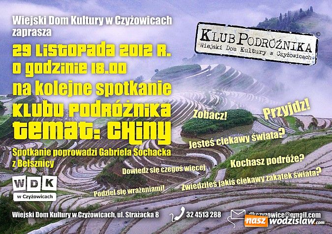 Zdjęcie w galerii na portalu naszwodzislaw.com: W Klubie Podróżnika - WDK Czyżowice wiadomości z regionu