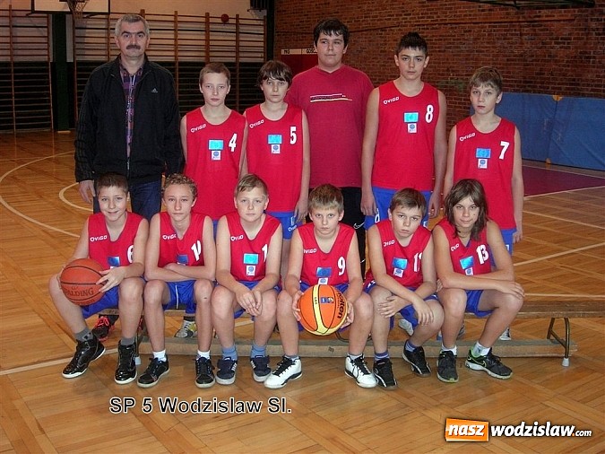 Zdjęcie w galerii na portalu naszwodzislaw.com: SP Nr 28 Wodzisław Śl. mistrzem powiatu w mini-koszykówce chłopców wiadomości z regionu