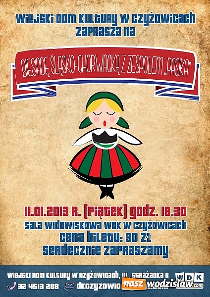 Zdjęcie w galerii na portalu naszwodzislaw.com: Biesiada Śląsko-Chorwacka wystąpi w Czyżowicach wiadomości z regionu