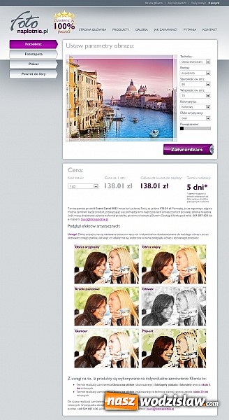 Zdjęcie w galerii na portalu naszwodzislaw.com: Zamień swoją fotografię w obraz! wiadomości z regionu