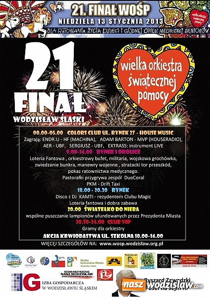 Zdjęcie w galerii na portalu naszwodzislaw.com: Sprawdź program WOŚP wiadomości z regionu