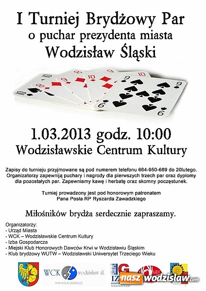 Zdjęcie w galerii na portalu naszwodzislaw.com: Turniej brydża wiadomości z regionu