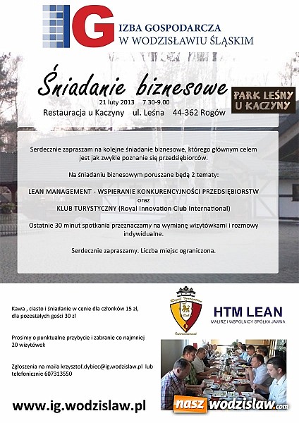 Zdjęcie w galerii na portalu naszwodzislaw.com: Śniadanie biznesowe wiadomości z regionu