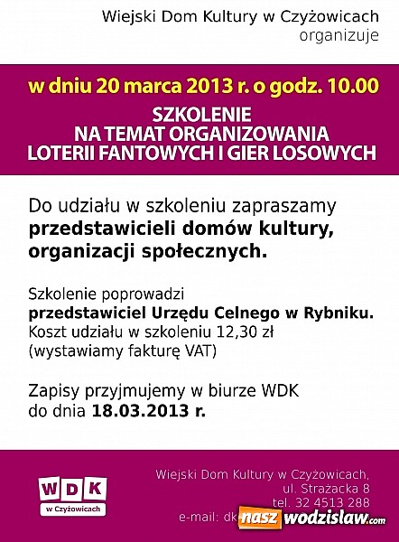 Zdjęcie w galerii na portalu naszwodzislaw.com: Szkolenie na temat przeprowadzania loterii fantowych i gier losowych wiadomości z regionu
