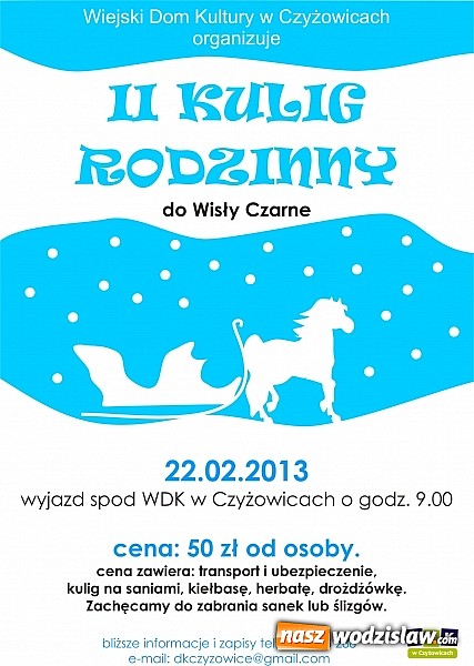 Zdjęcie w galerii na portalu naszwodzislaw.com: Wyjazd na Kulig do Wisła Czarne wiadomości z regionu