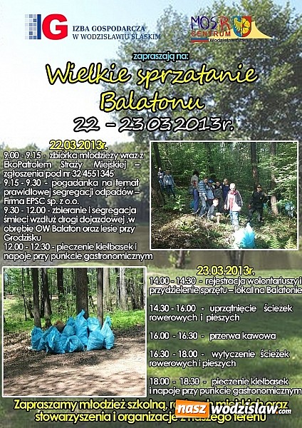 Zdjęcie w galerii na portalu naszwodzislaw.com: Wielkie sprzątanie Balatonu i lasu przy Grodzisku   wiadomości z regionu