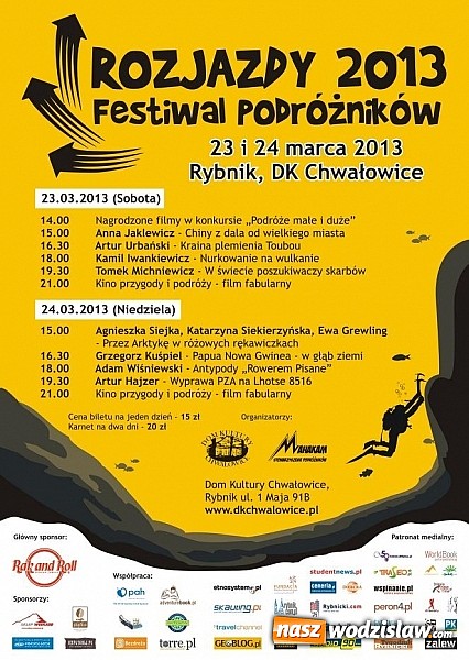 Zdjęcie w galerii na portalu naszwodzislaw.com: Festiwal Podróżników ROZJAZDY 2013 wiadomości z regionu