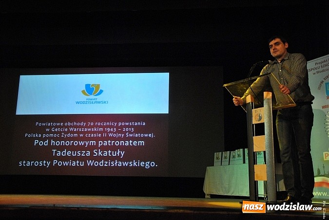 Zdjęcie w galerii na portalu naszwodzislaw.com: 70 - ta rocznica powstania w getcie warszawskim wiadomości z regionu