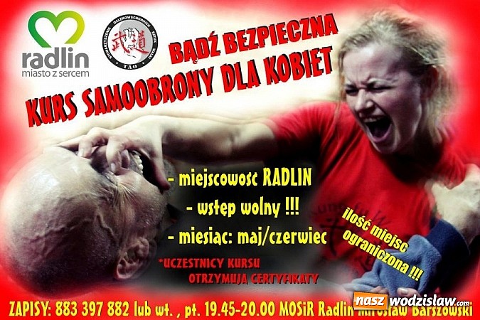Zdjęcie w galerii na portalu naszwodzislaw.com: Darmowy cykl szkoleń dla kobiet z zakresu samoobrony! wiadomości z regionu