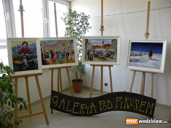 Zdjęcie w galerii na portalu naszwodzislaw.com: Gobeliny w wodzisławskiej bibliotece wiadomości z regionu