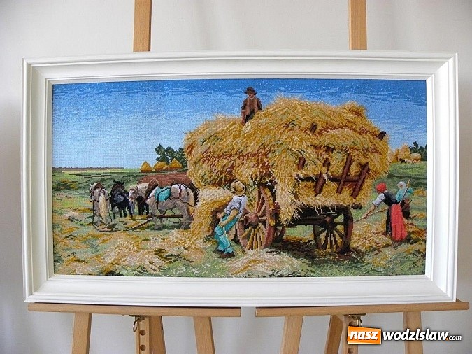 Zdjęcie w galerii na portalu naszwodzislaw.com: Gobeliny w wodzisławskiej bibliotece wiadomości z regionu