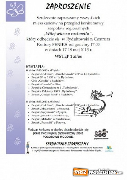 Zdjęcie w galerii na portalu naszwodzislaw.com: Przegląd zespołów regionalnych wiadomości z regionu