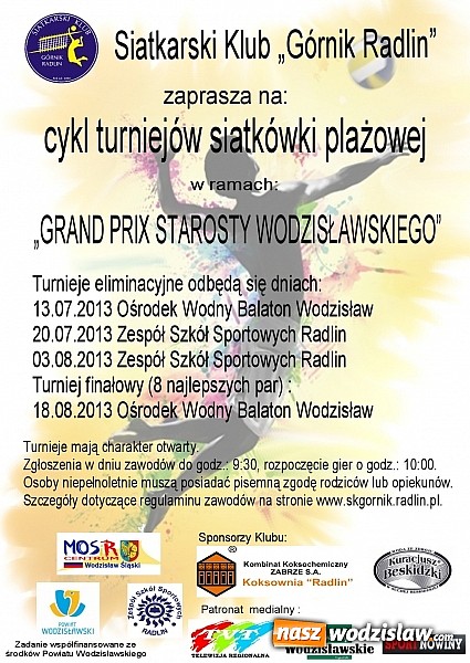 Zdjęcie w galerii na portalu naszwodzislaw.com: Weź udział w turnieju siatkówki plażowej wiadomości z regionu