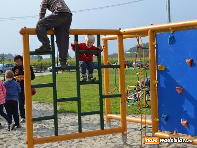Zdjęcie w galerii na portalu naszwodzislaw.com: Aleja klonów i plac zabaw przy Ośrodku Nautica wiadomości z regionu