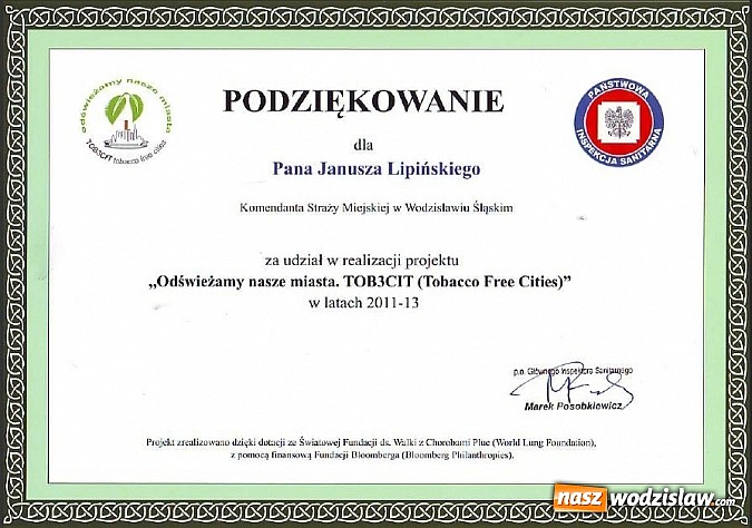 Zdjęcie w galerii na portalu naszwodzislaw.com: Tobacco Free Cities zakończone wiadomości z regionu