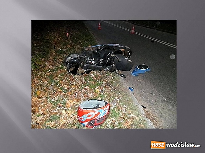 Zdjęcie w galerii na portalu naszwodzislaw.com: Wypadek w Rydułtowach z udziałem motorowerzysty wiadomości z regionu